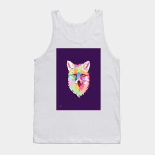 Wolf Pop Art Wpap Tank Top